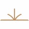 Ekena Millwork Richland Timber Gable Bracket, Western Red Cedar, 108"W x 45"H x 3 1/2"D x 3 1/2"F, 10/12 Pitch GBW108X45X0404RIC00SWR - alternate 1